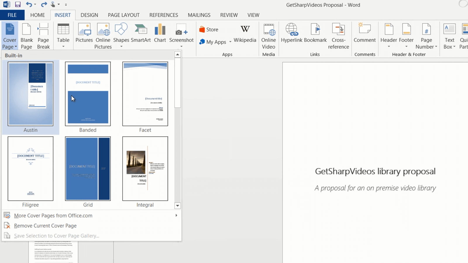 video how to insert page break in word